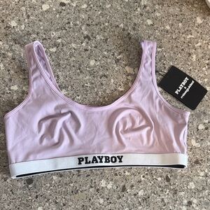Playboy x Missguided Lounge Bra – Size L – Lilac